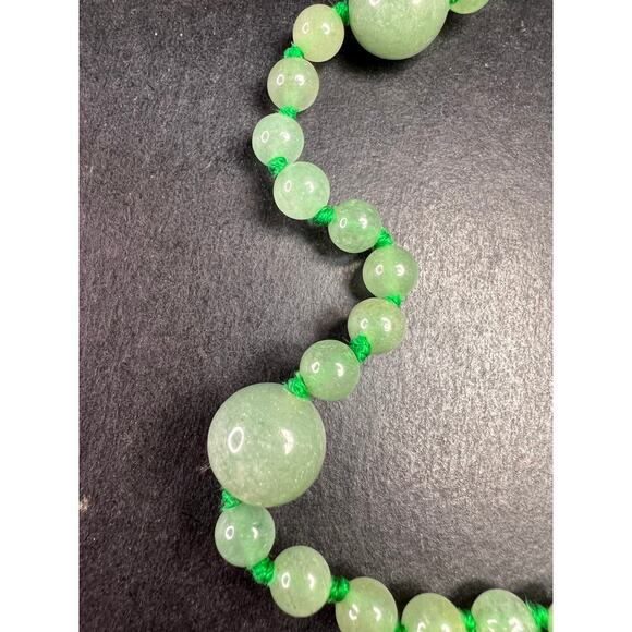 NEW green aventurine endless 30 inch necklace - Picture 4 of 13